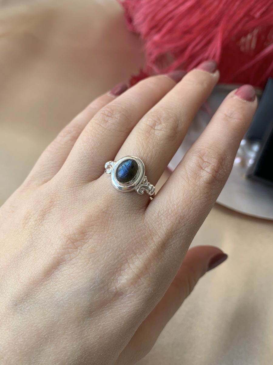 Labradorit Vintage Gümüş Yüzük