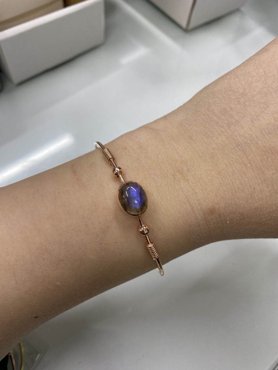 Labradorit Rose Gold Bileklik