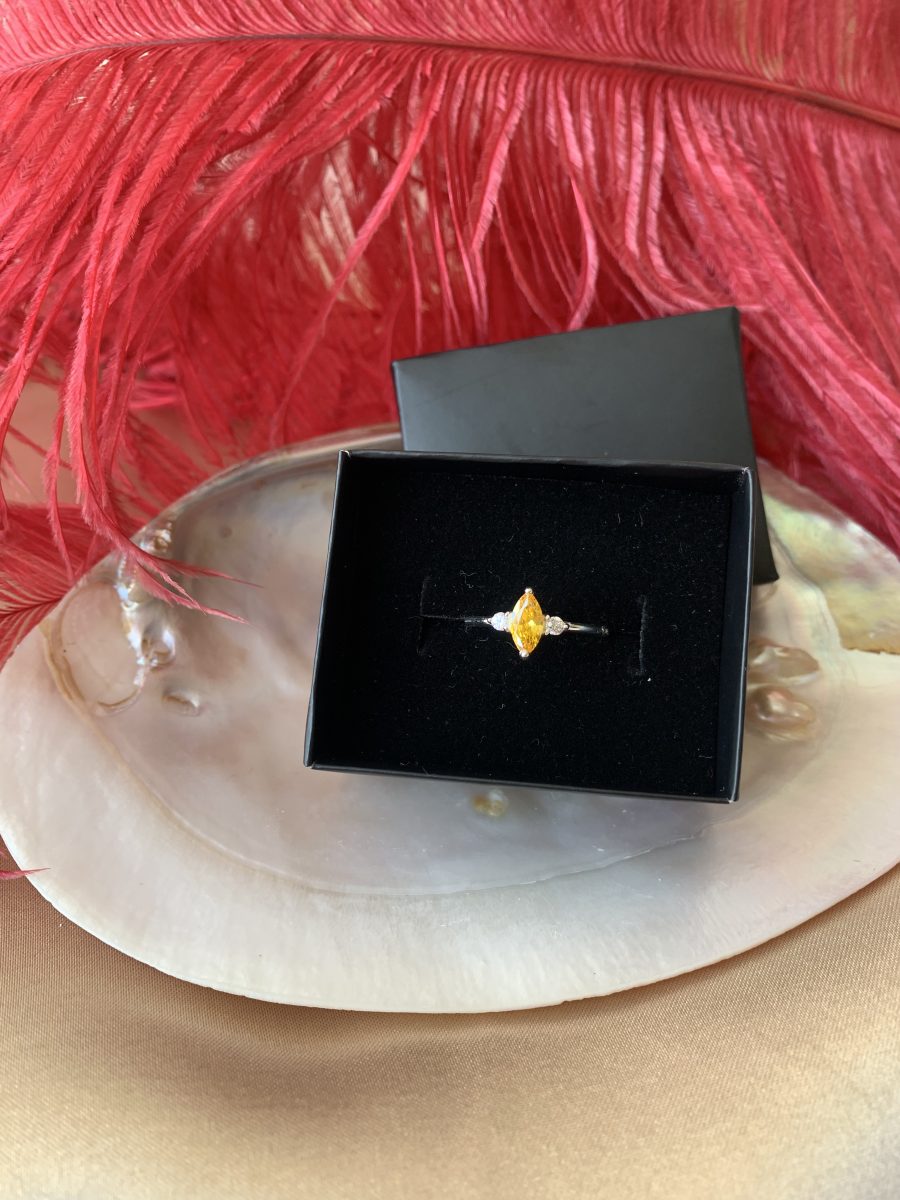 Sitrin Markiz Prenses Gümüş Yüzük