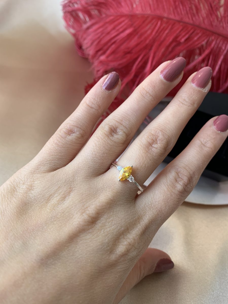 Sitrin Markiz Prenses Gümüş Yüzük