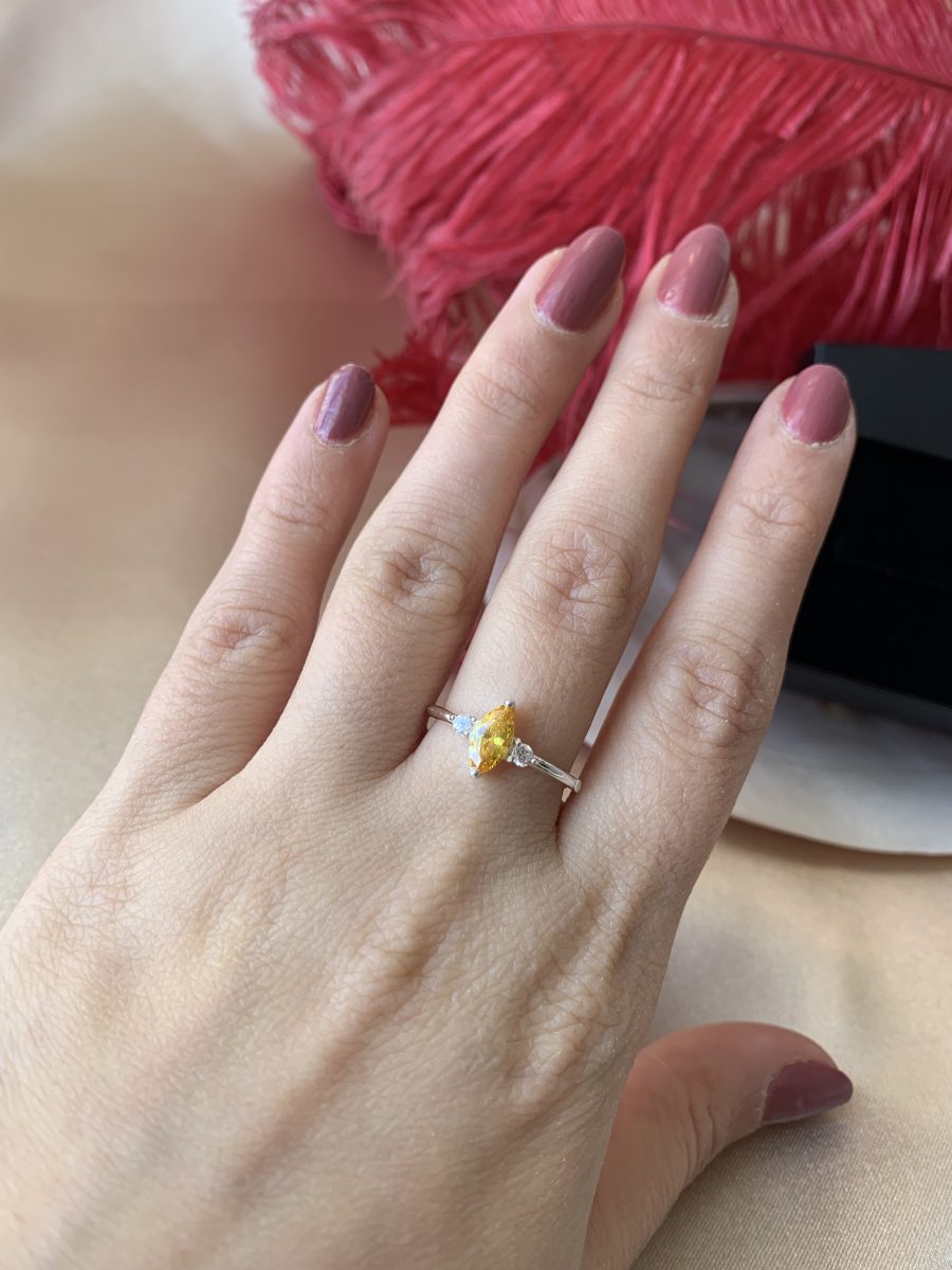 Sitrin Markiz Prenses Gümüş Yüzük