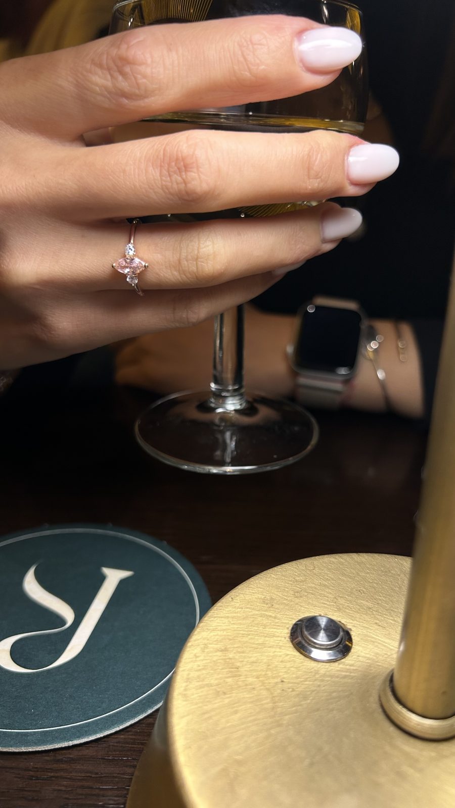 Pembe Kuvars Markiz Prenses Rose Gold Yüzük