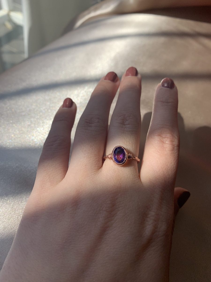 Mistik Topaz Rose Gold Yüzük