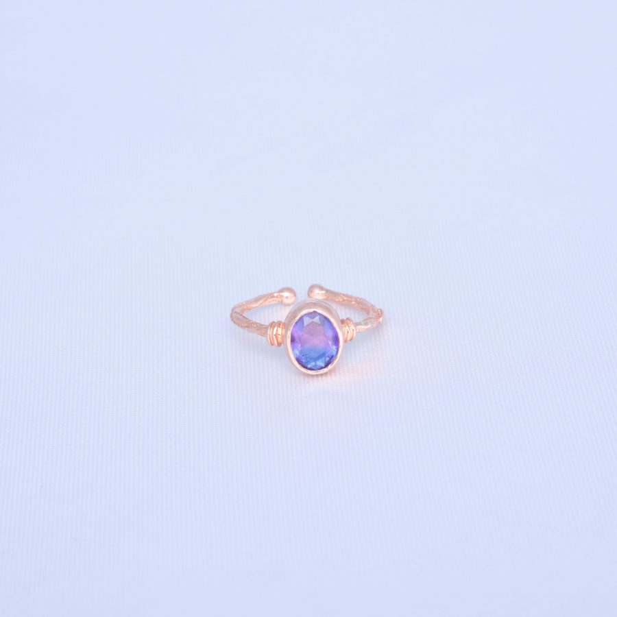 Mistik Topaz Rose Gold Yüzük