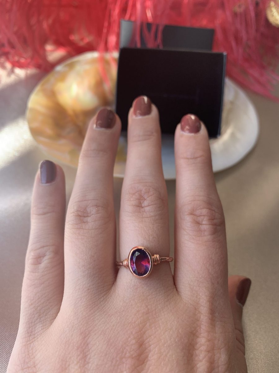 Mistik Topaz Rose Gold Yüzük