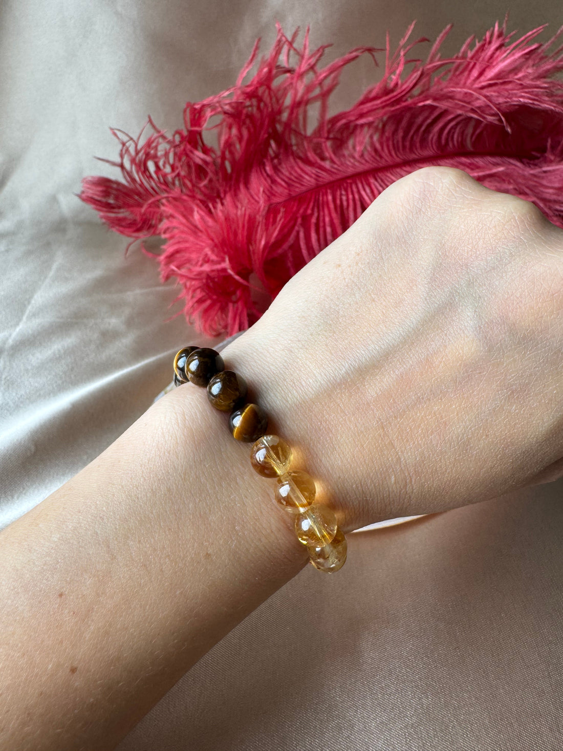 Sitrin & Kaplangözü & Aventurin Money Magnet Bileklik (8 mm)