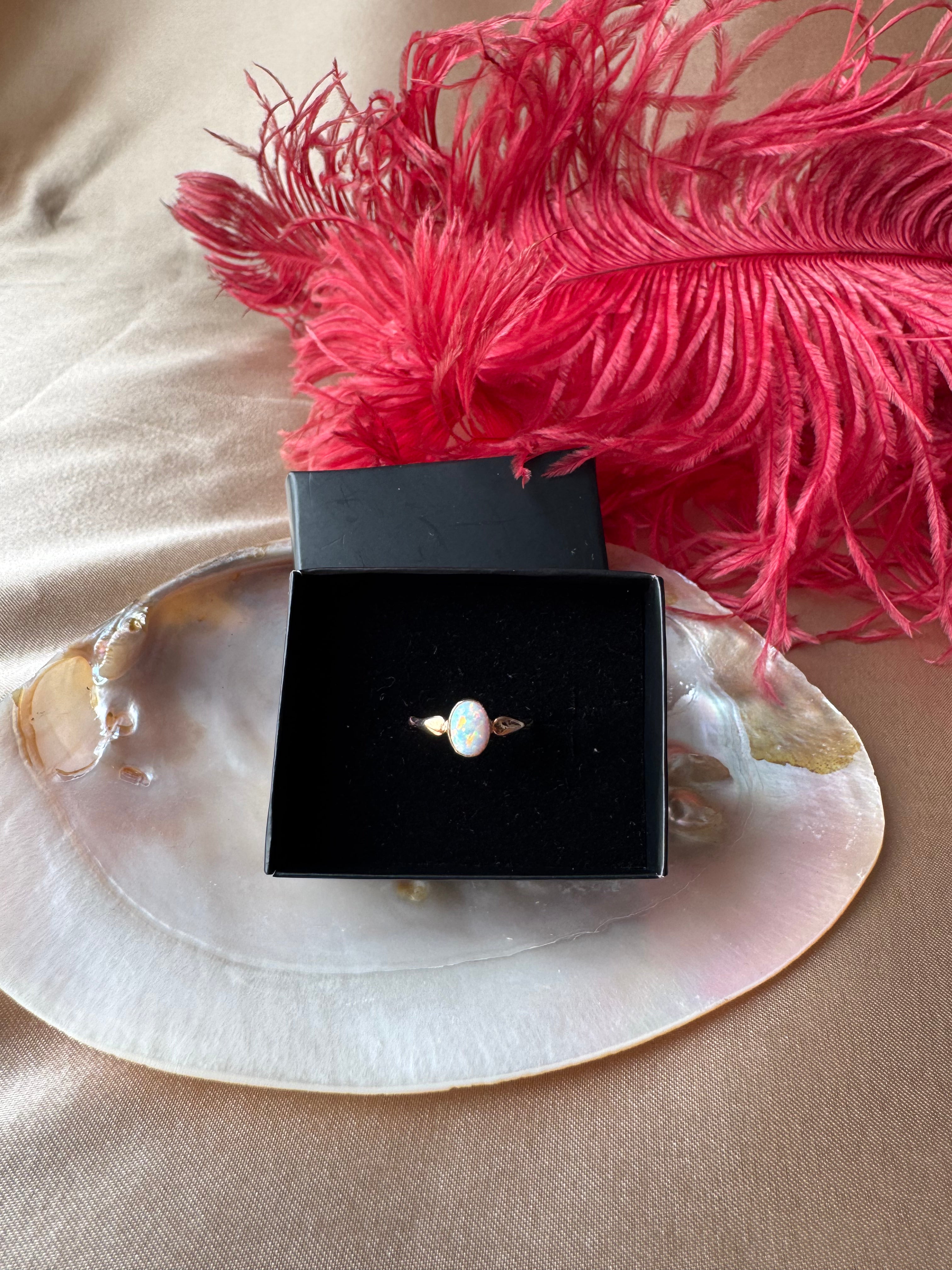 Opal Mary Rose Gold Yüzük