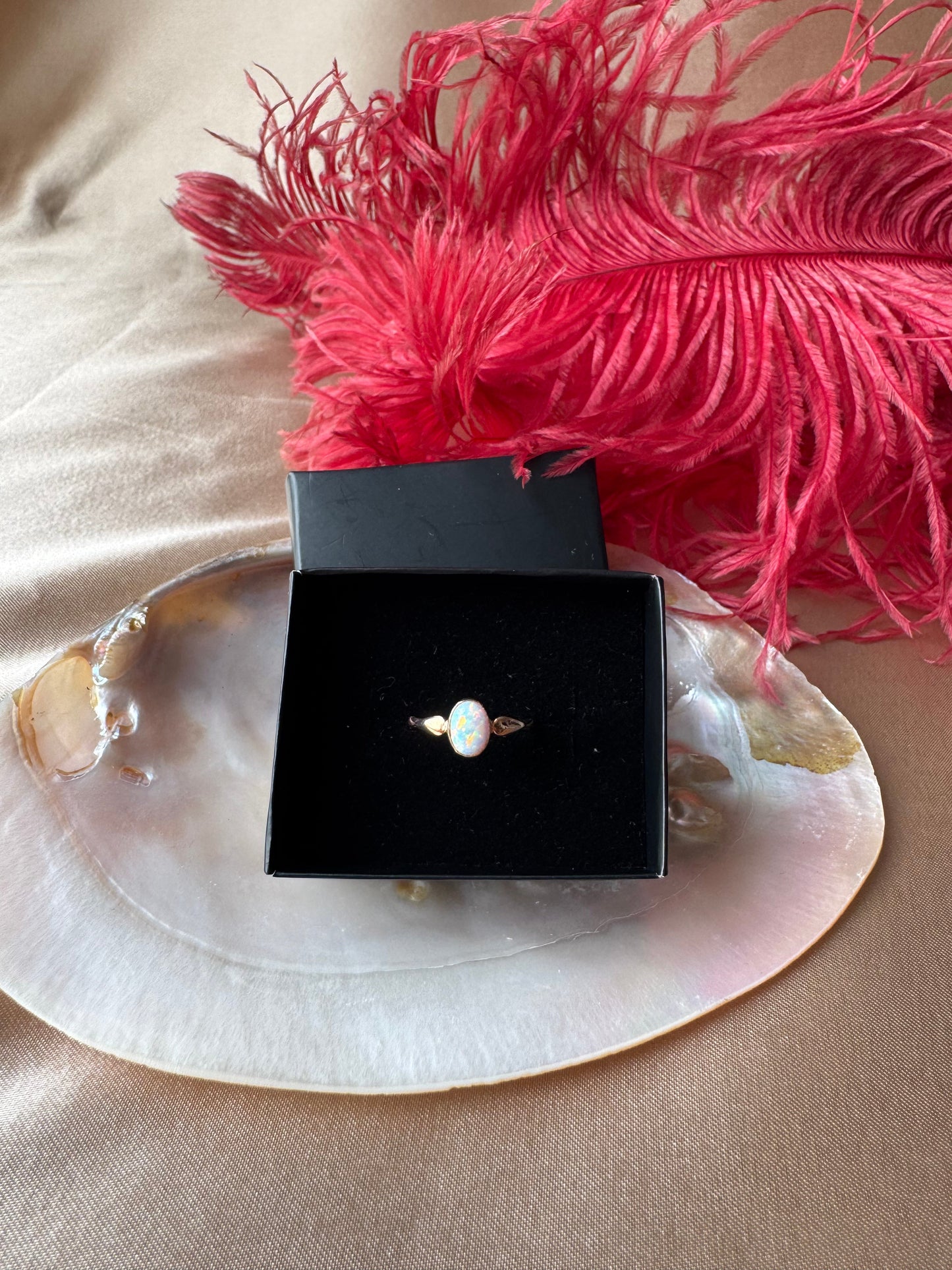 Opal Mary Rose Gold Yüzük