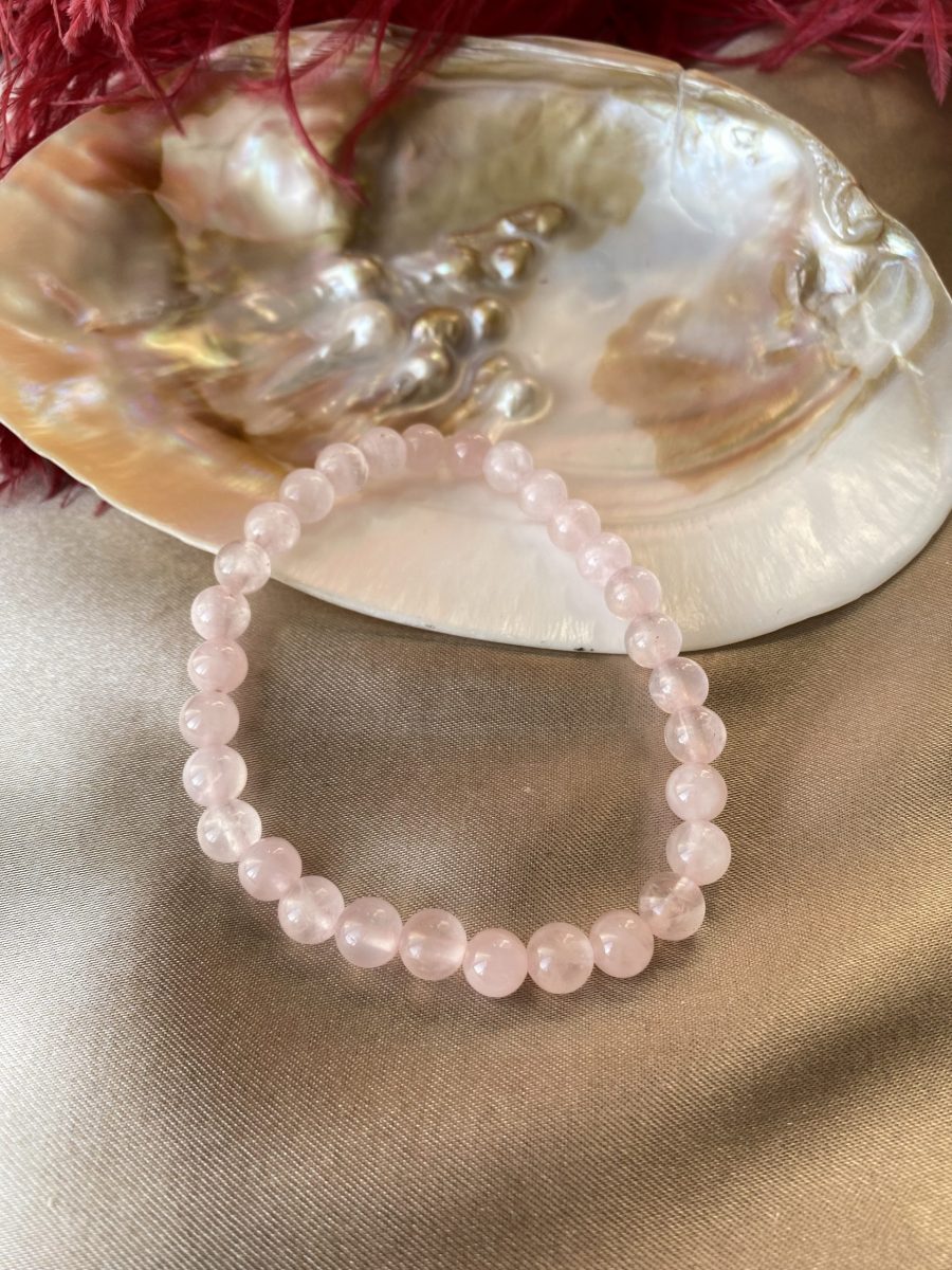 Pembe Kuvars Bileklik (6 mm)