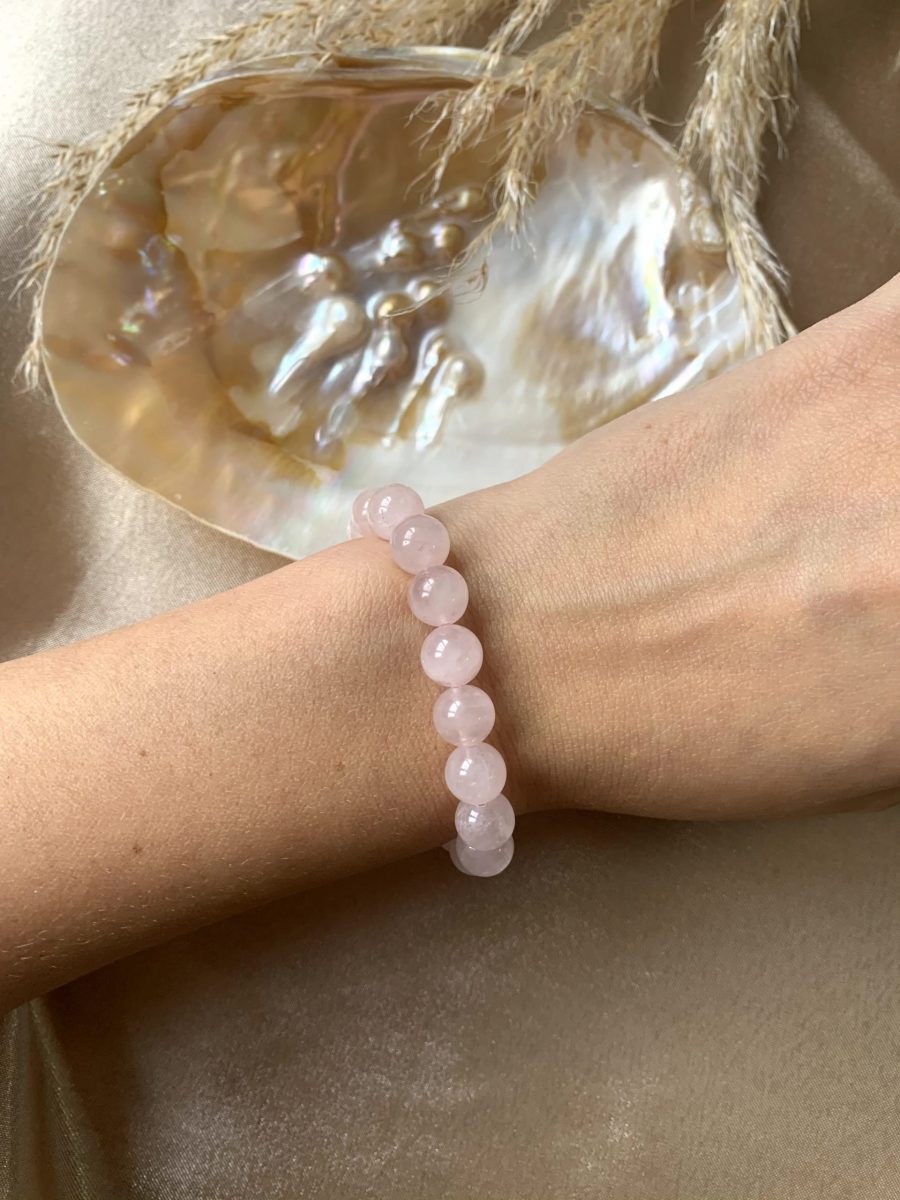 Pembe Kuvars Bileklik (8 mm)