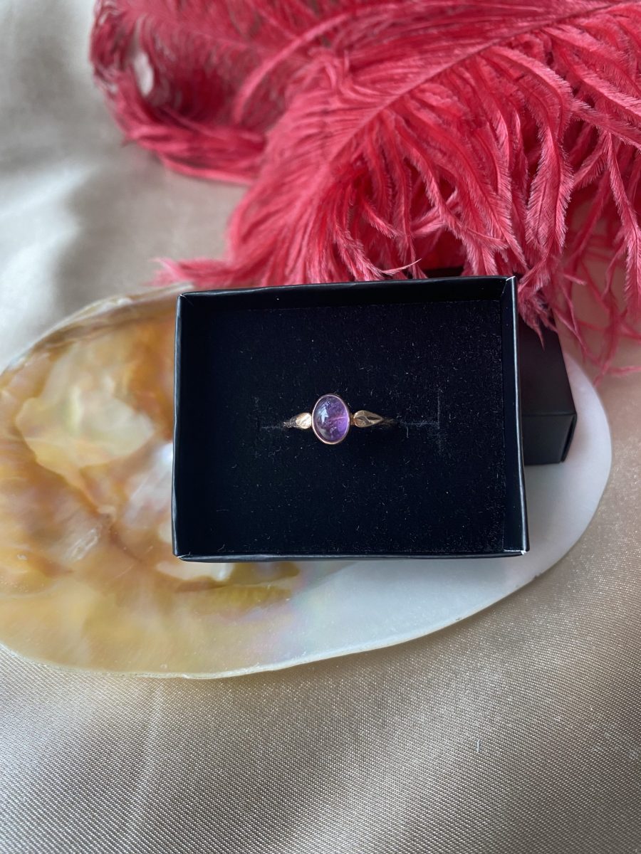 Ametist Mary Rose Gold Yüzük