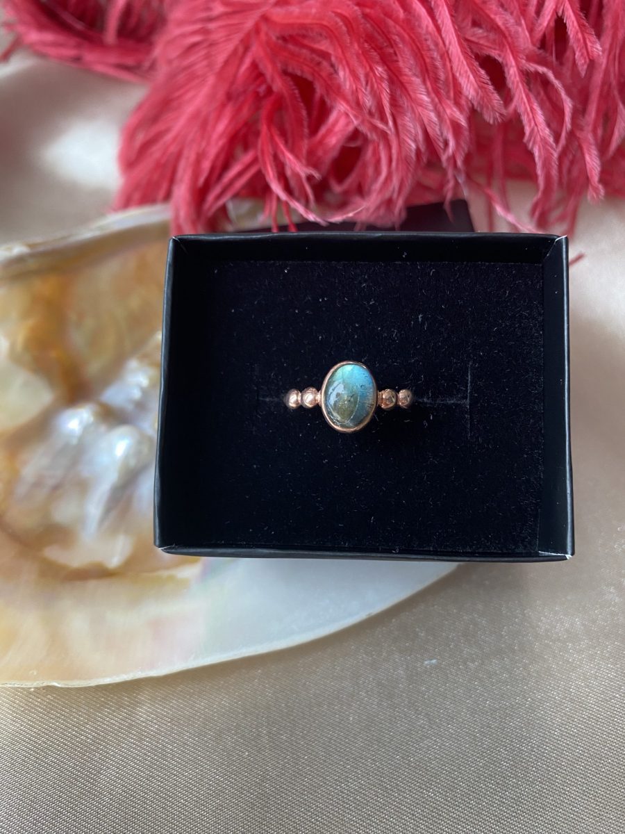Labradorit Hera Rose Gold Yüzük