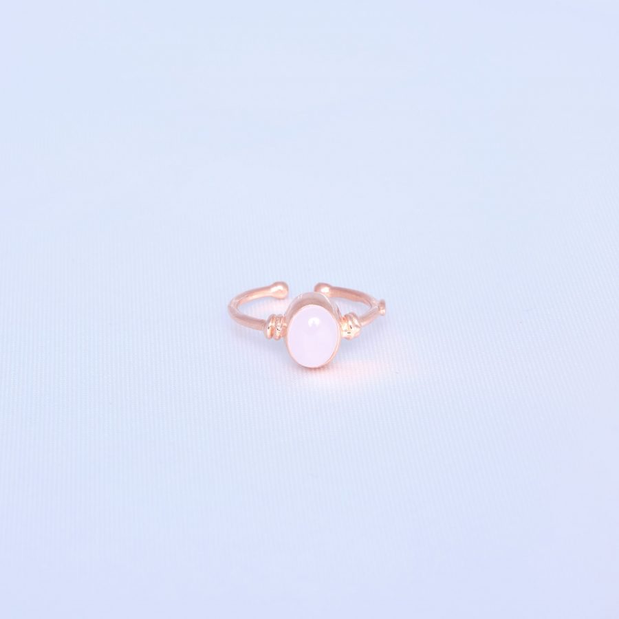 Pembe Kuvars Diana Rose Gold Yüzük