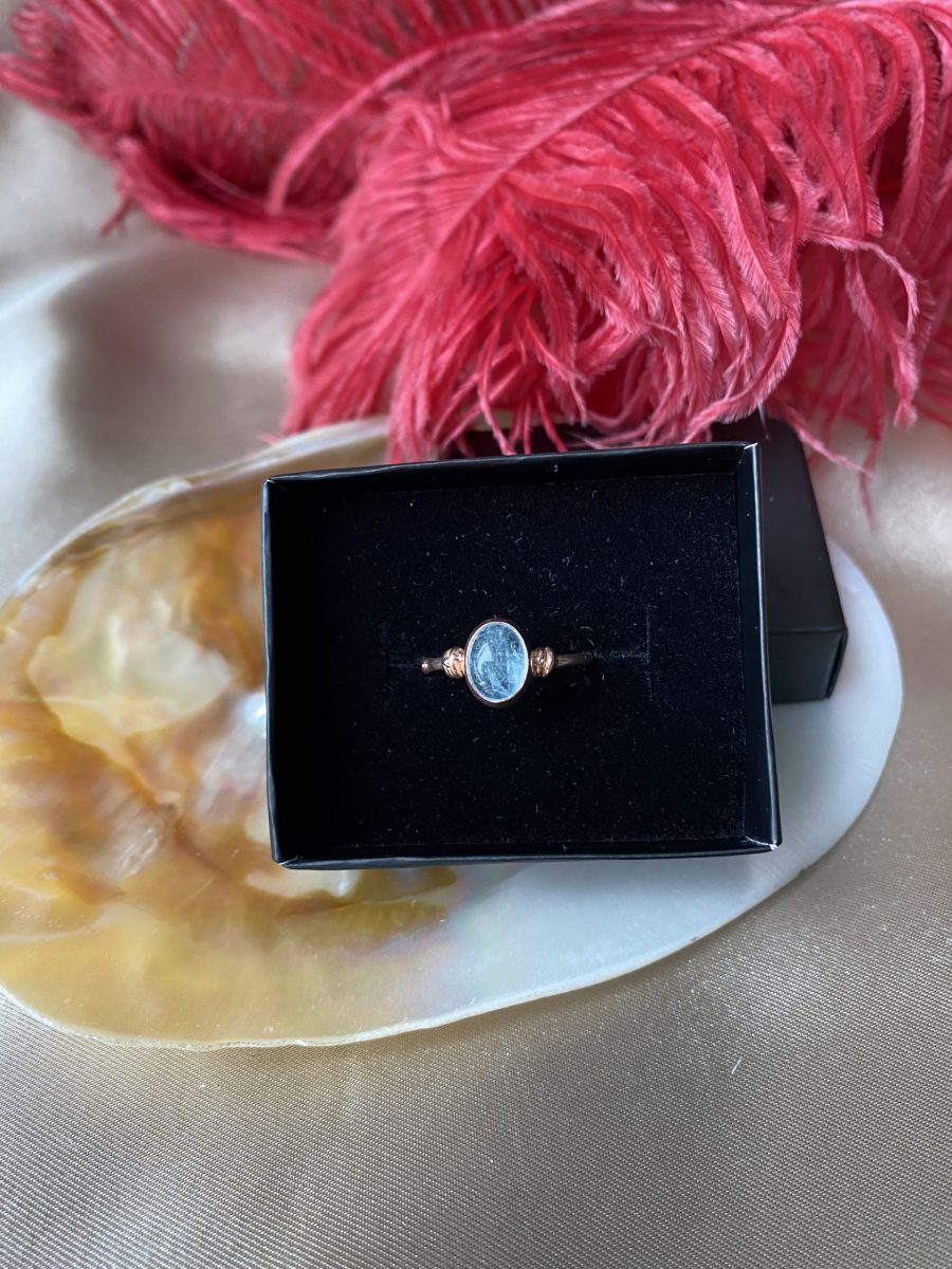 Akuamarin Diana Rose Gold Yüzük