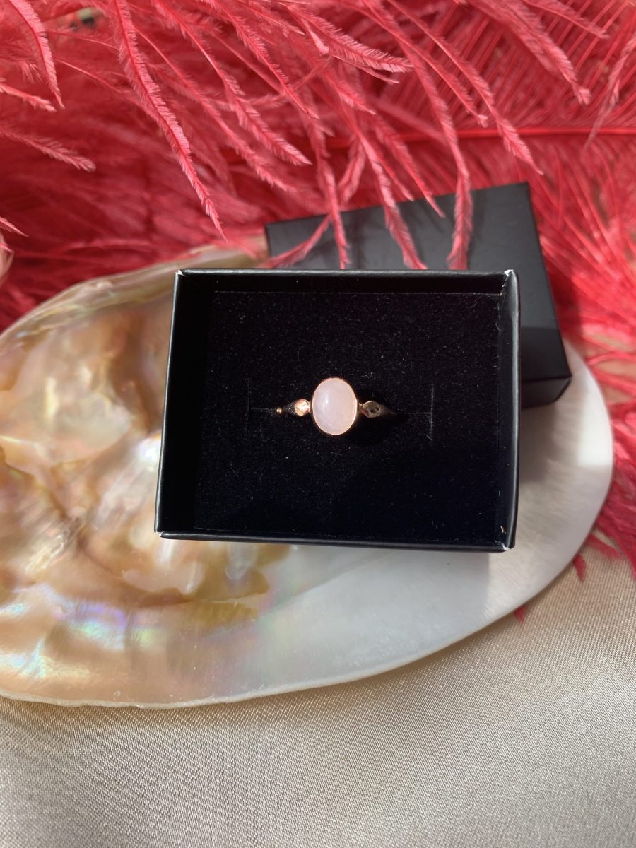 Pembe Kuvars Mary Rose Gold Yüzük