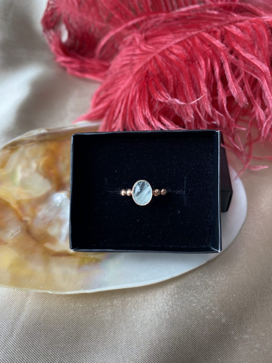 Akuamarin Hera Rose Gold Yüzük