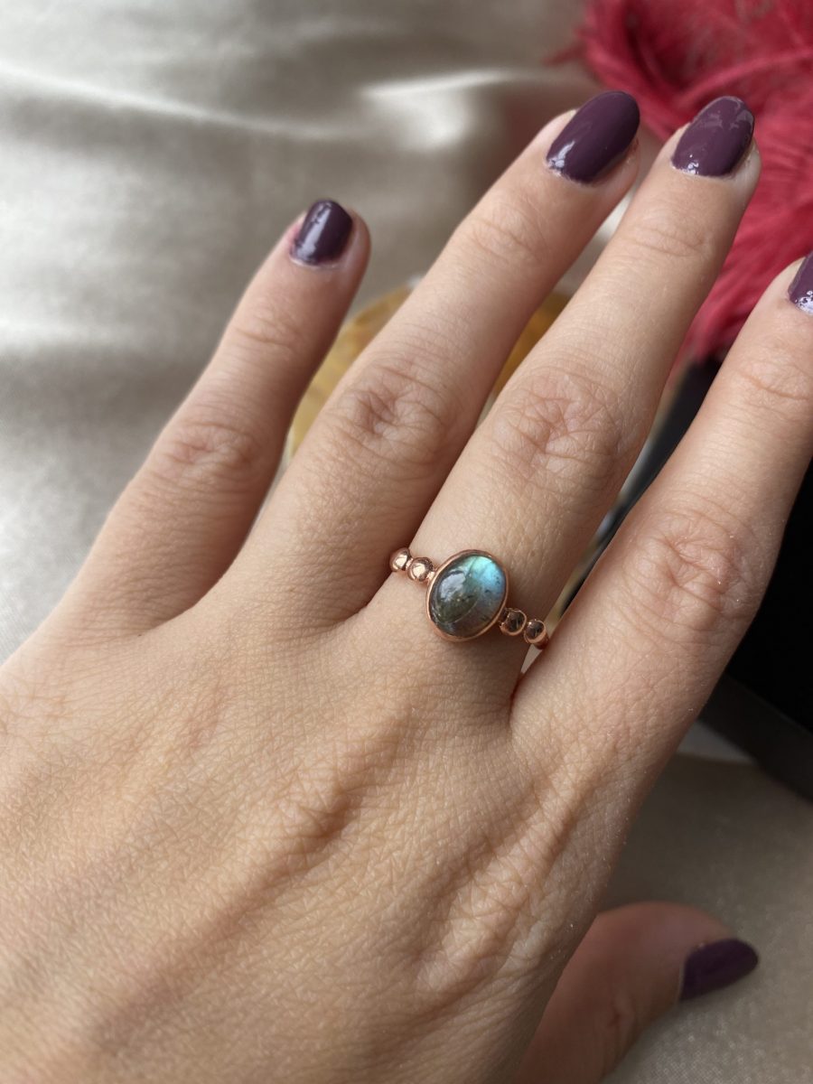 Labradorit Hera Rose Gold Yüzük