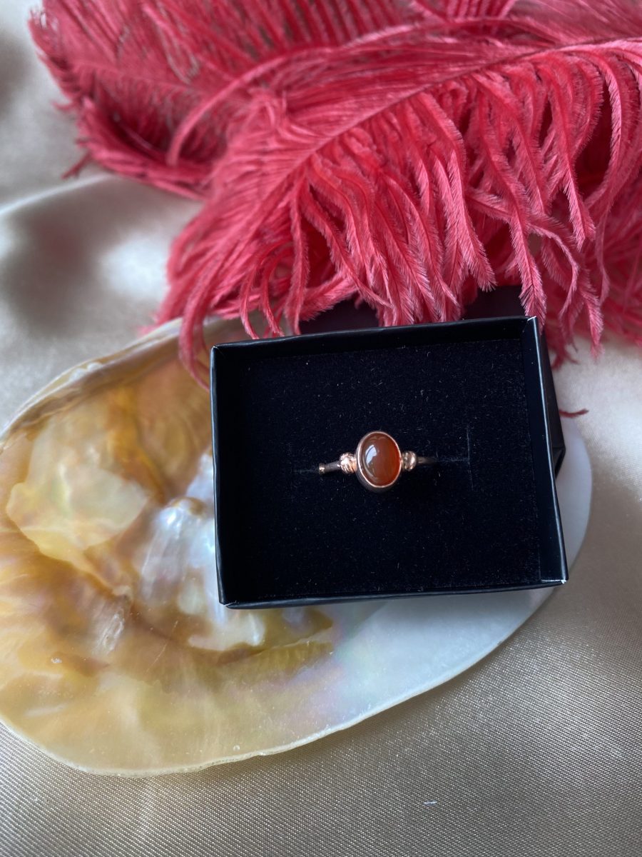 Akik Diana Rose Gold Yüzük