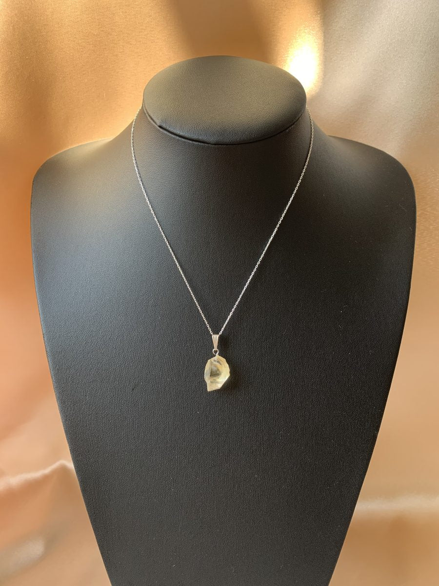 Sitrin İşlenmemiş Kolye