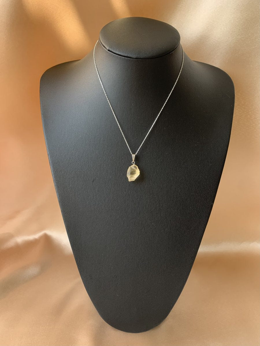 Sitrin İşlenmemiş Kolye