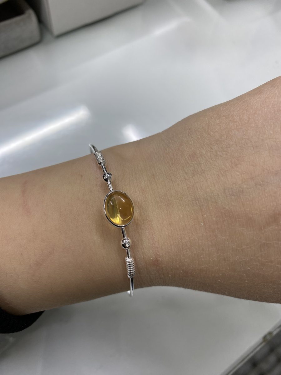 Sitrin Gümüş Bileklik