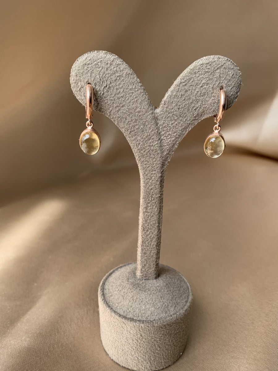 Sitrin Rose Gold Küpe