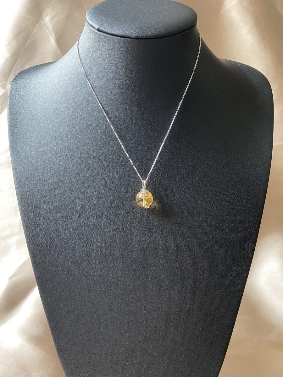 Sitrin Yuvarlak Cutie Kolye