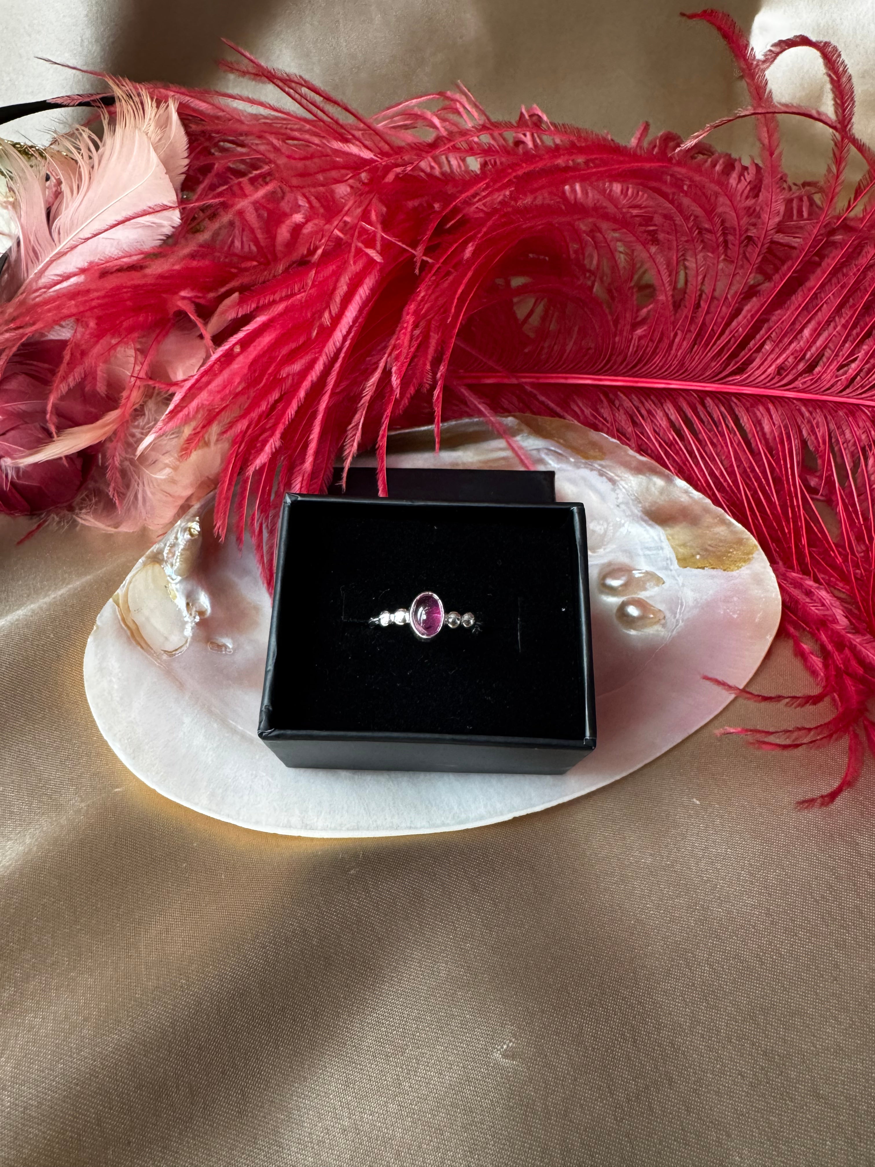 Turmalin Hera Gümüş Yüzük