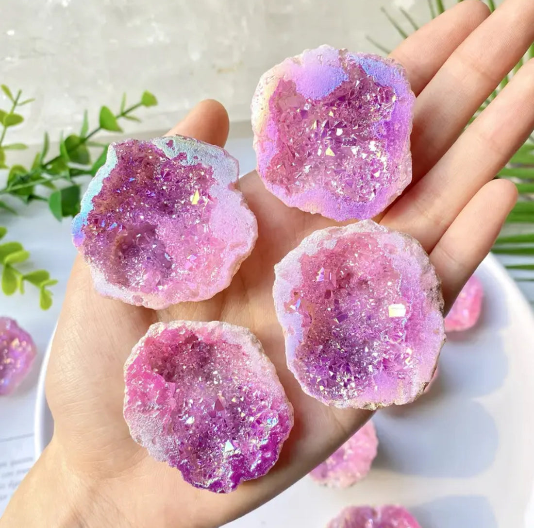 Aura Melek Kuvars Pembe İşlenmemiş Parça