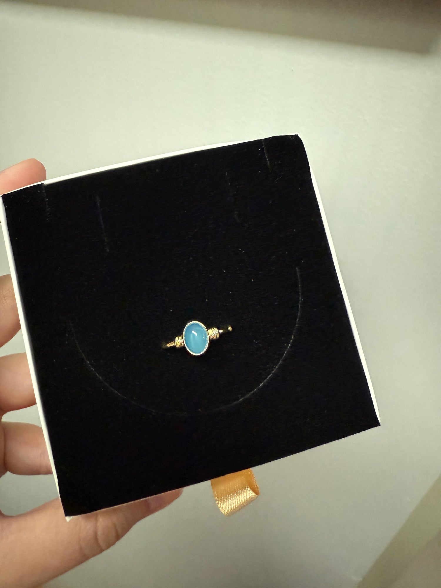 Akuamarin Diana Gold Yüzük