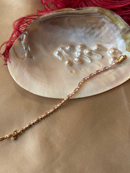 Pembe Kuvars Aura Rose Gold Bileklik