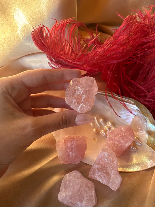 Pembe Kuvars İşlenmemiş Parça (Orta Boy)