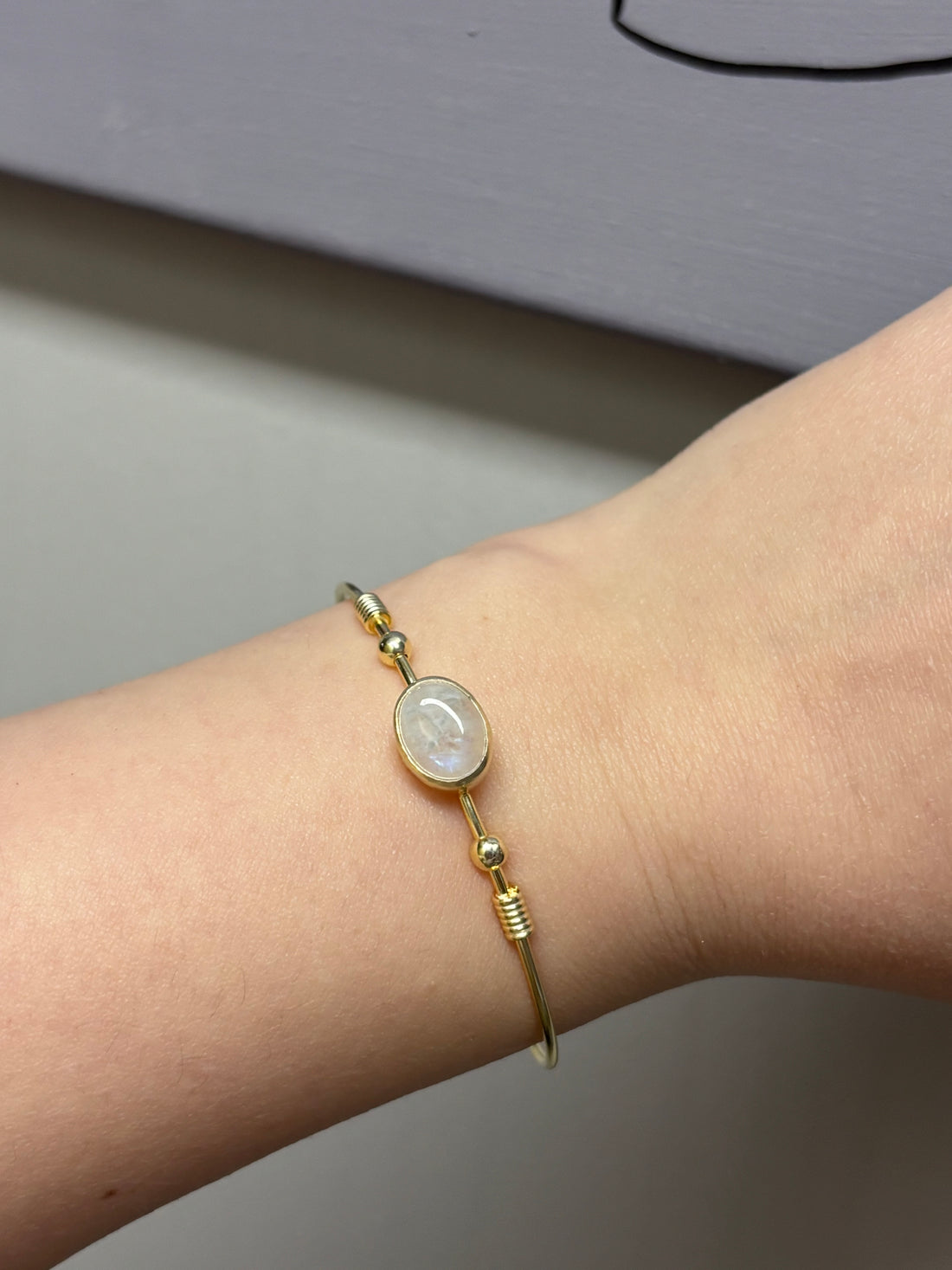 Ay Taşı Gold Bileklik