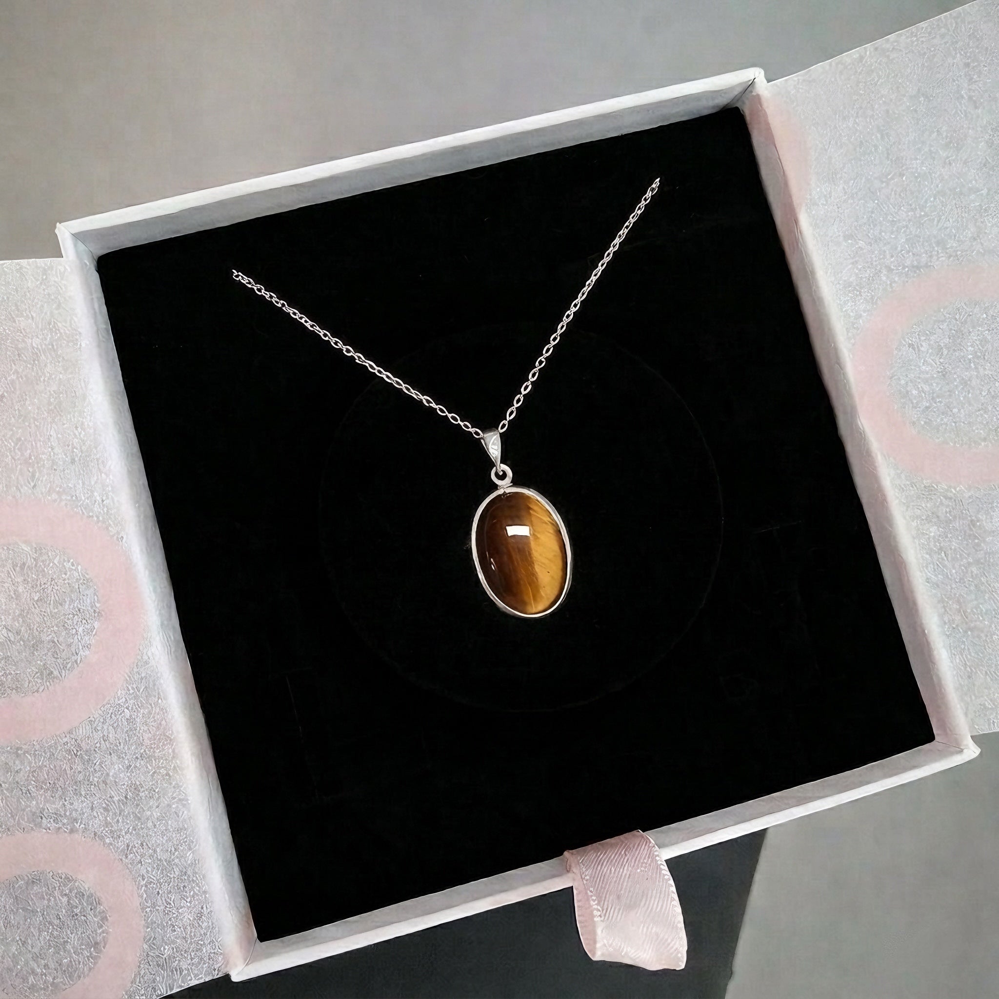 Kaplangözü Büyük Oval Gümüş Kolye