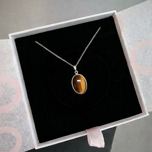 Kaplangözü Büyük Oval Gümüş Kolye
