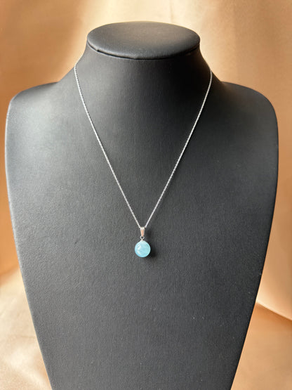 Akuamarin Ball Kolye