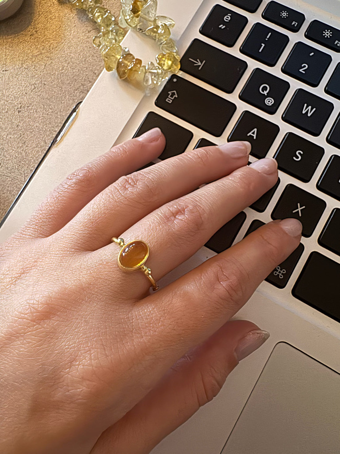 Sitrin Basic Gold Yüzük