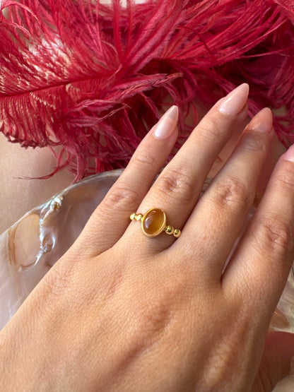 Sitrin Hera Gold Yüzük