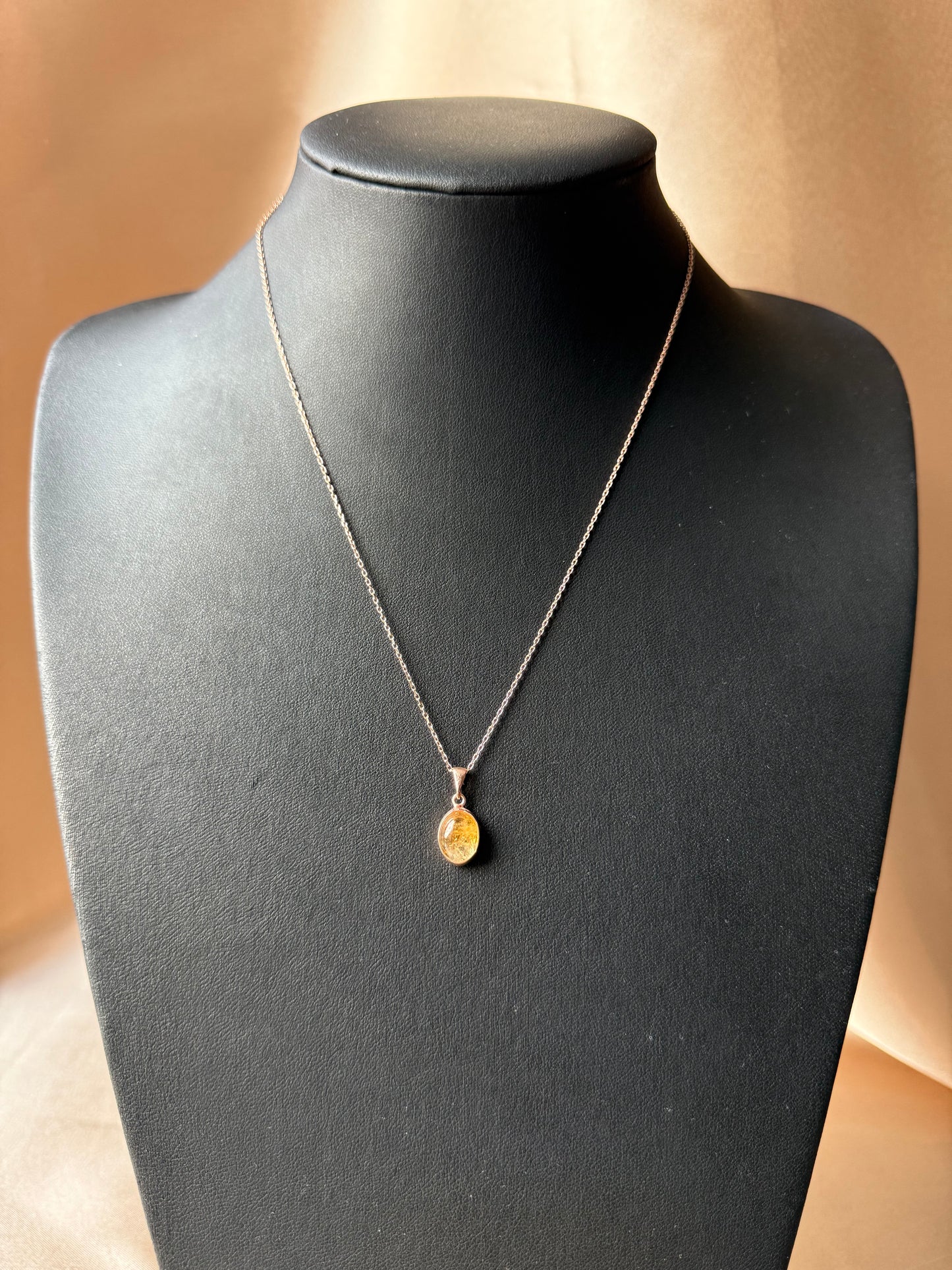 Sitrin Minimal Rose Gold Kolye