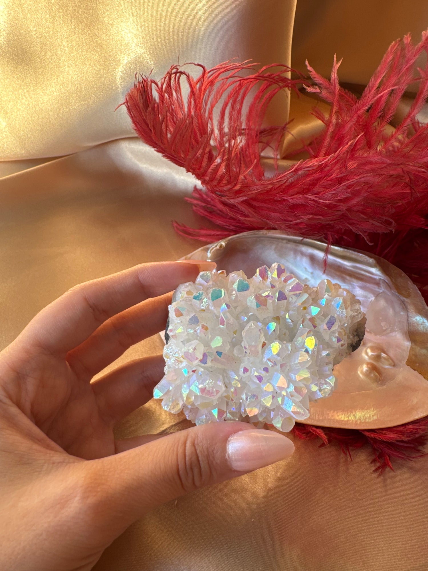 Aura Melek Kuvars İşlenmemiş Parça (Büyük Boy)