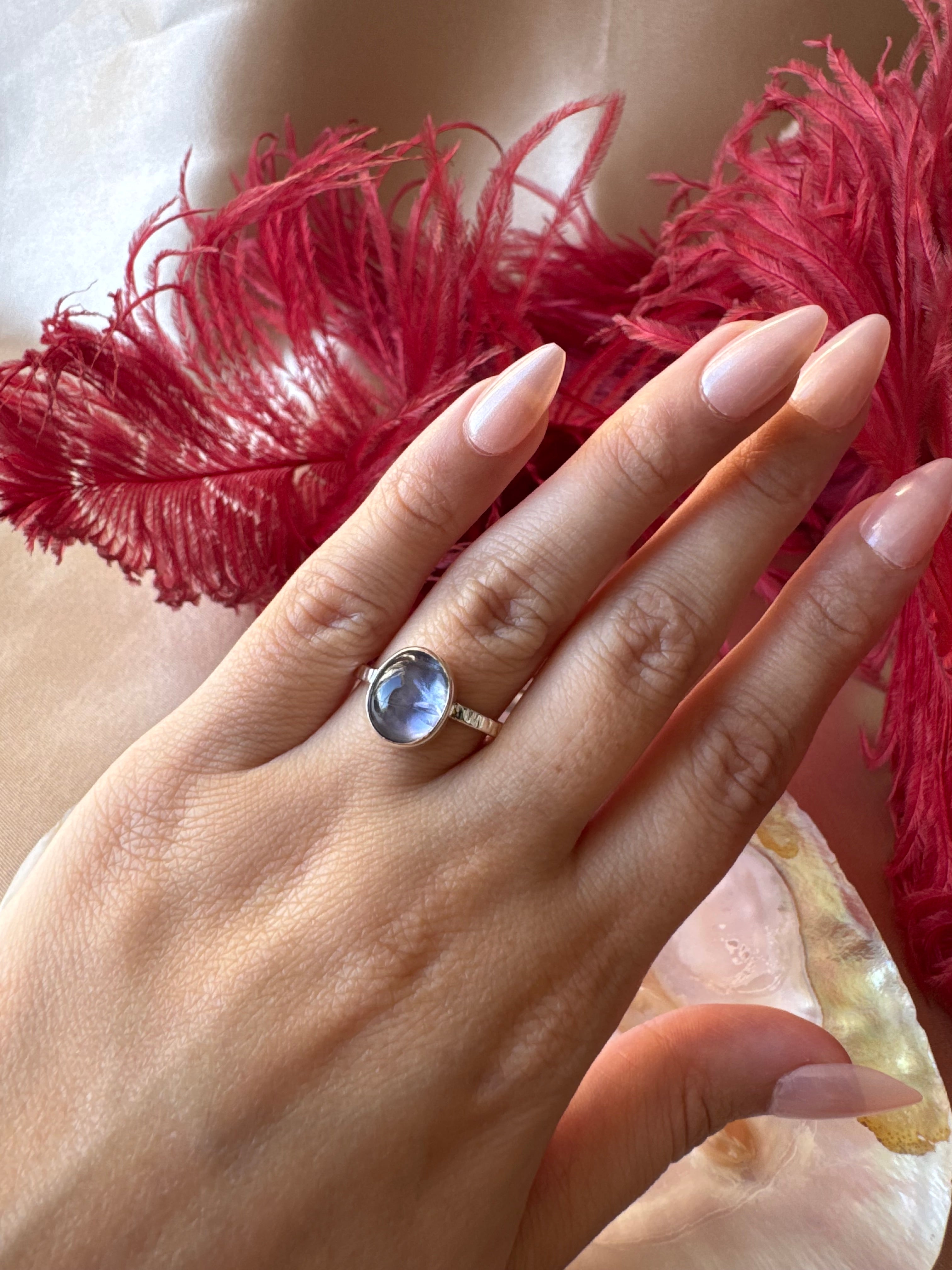 Büyük Tanzanit Gümüş Yüzük