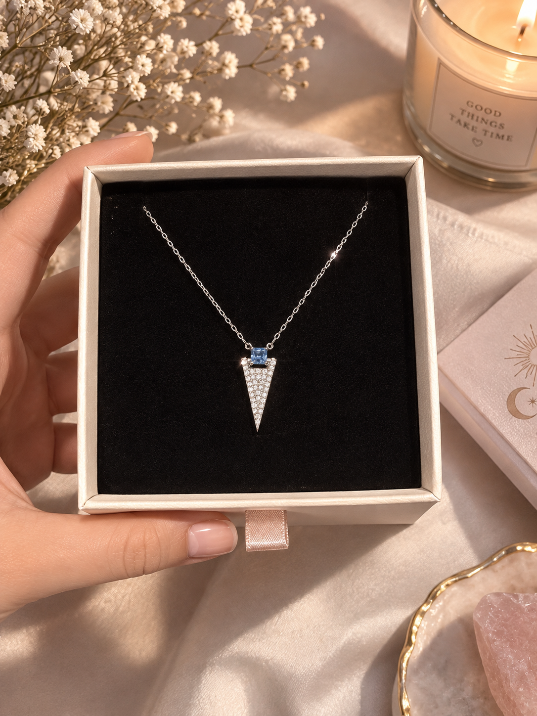 Swarovski Gümüş Kolye
