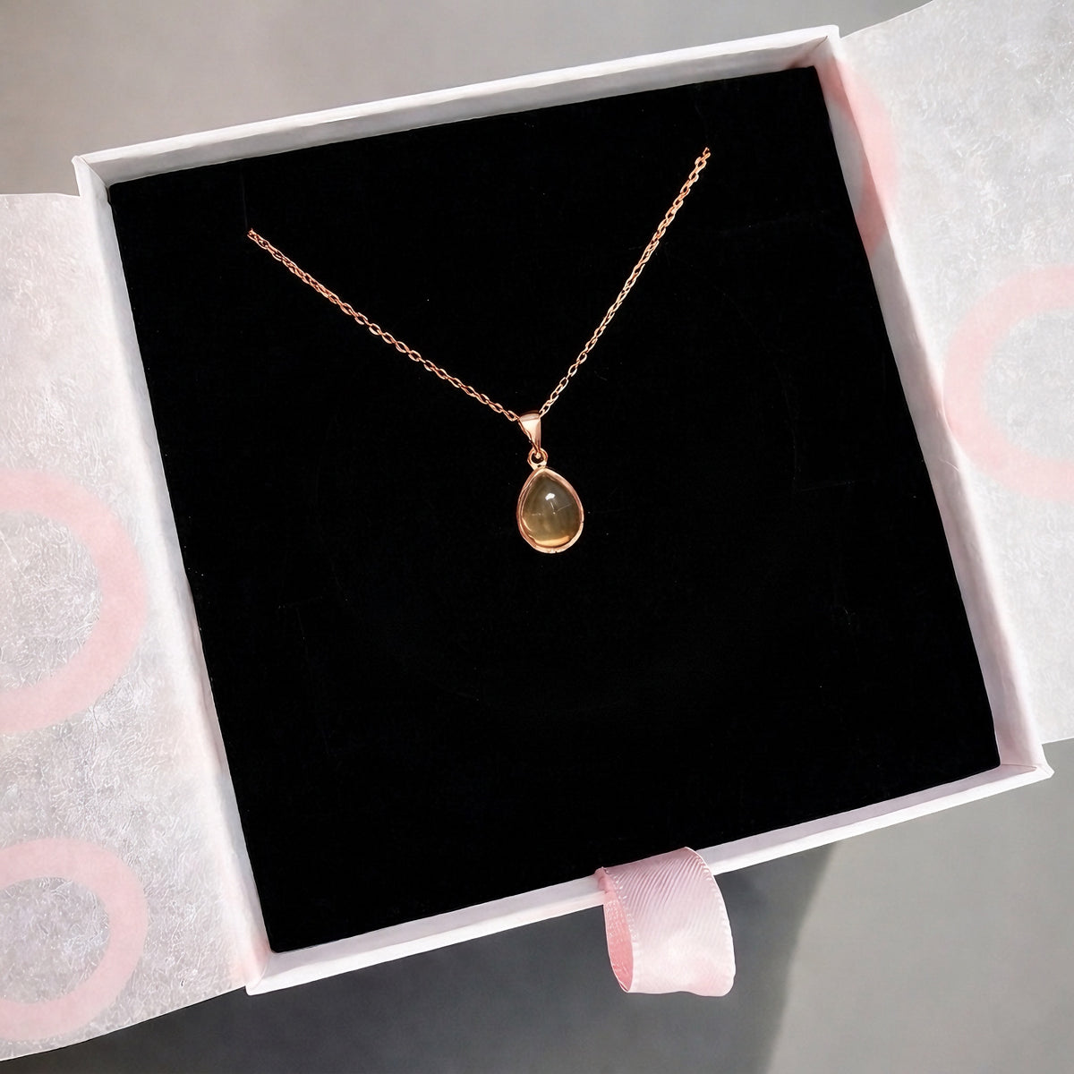 Sitrin Minimal Damy Rose Gold Kolye