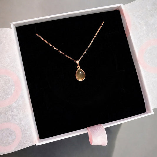 Sitrin Minimal Damy Rose Gold Kolye