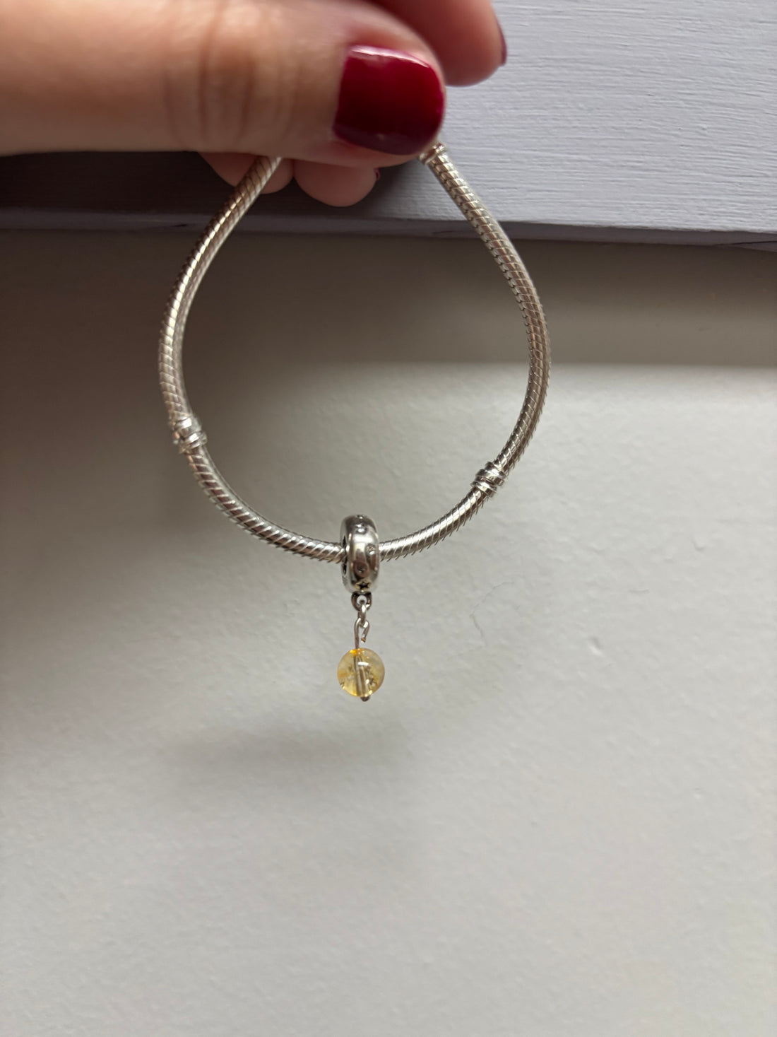 Sitrin Gümüş Charm