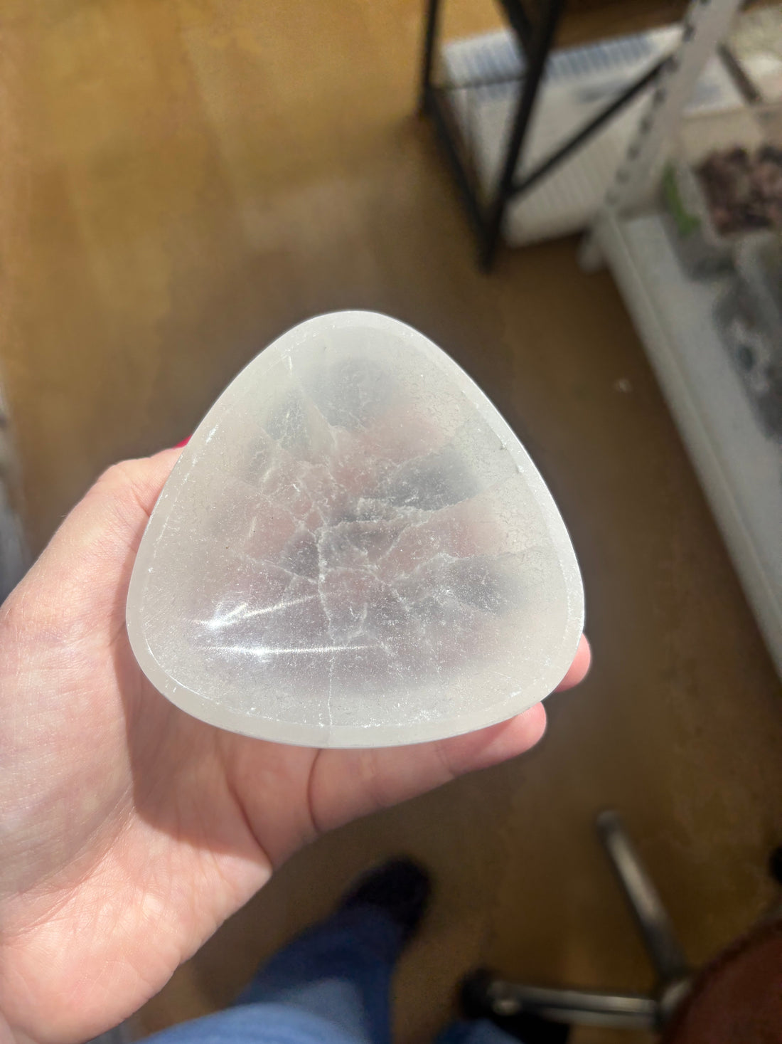 Selenit Üçgen Çanak/Kase