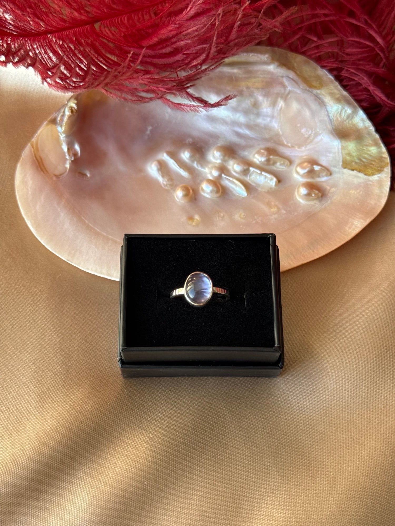 Büyük Tanzanit Gümüş Yüzük