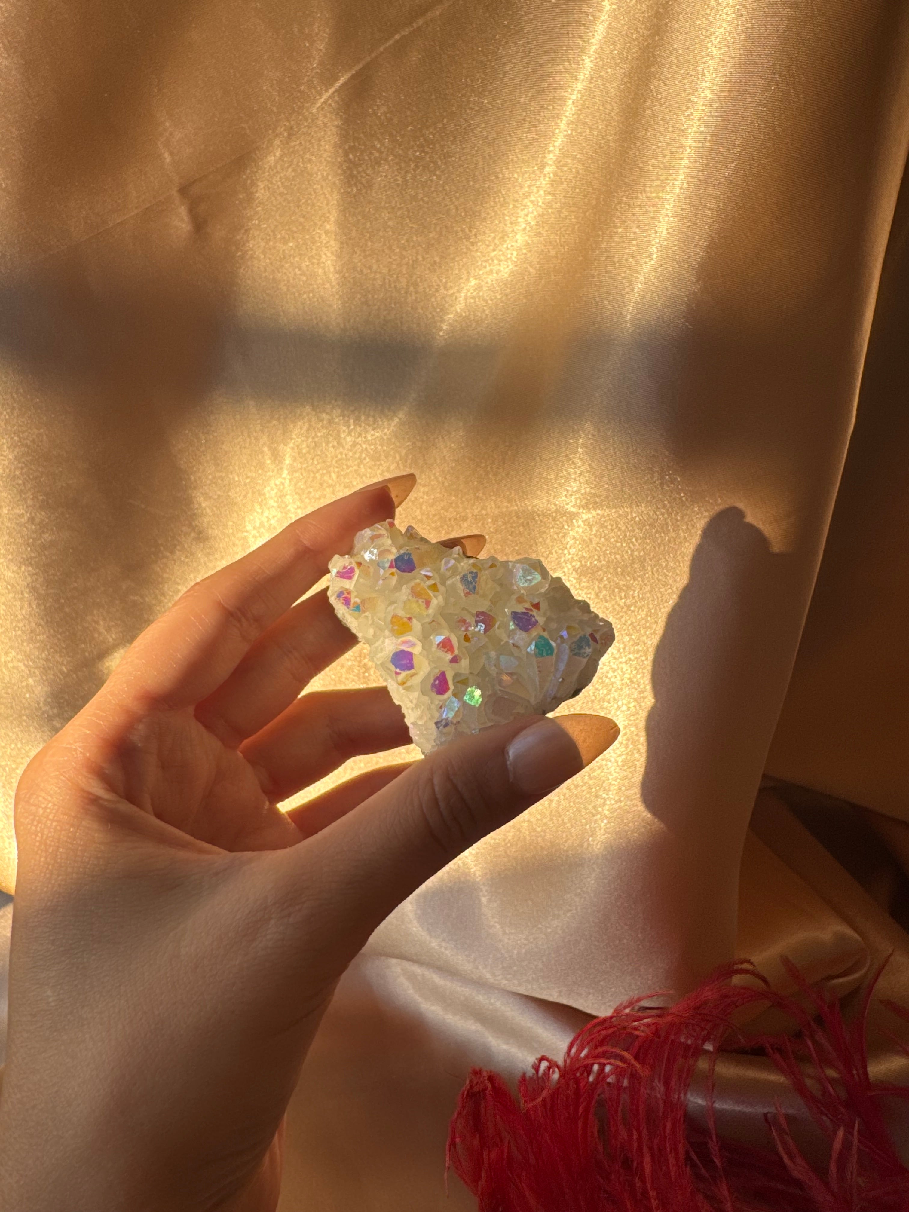 Aura Melek Kuvars İşlenmemiş Parça (Orta Boy)