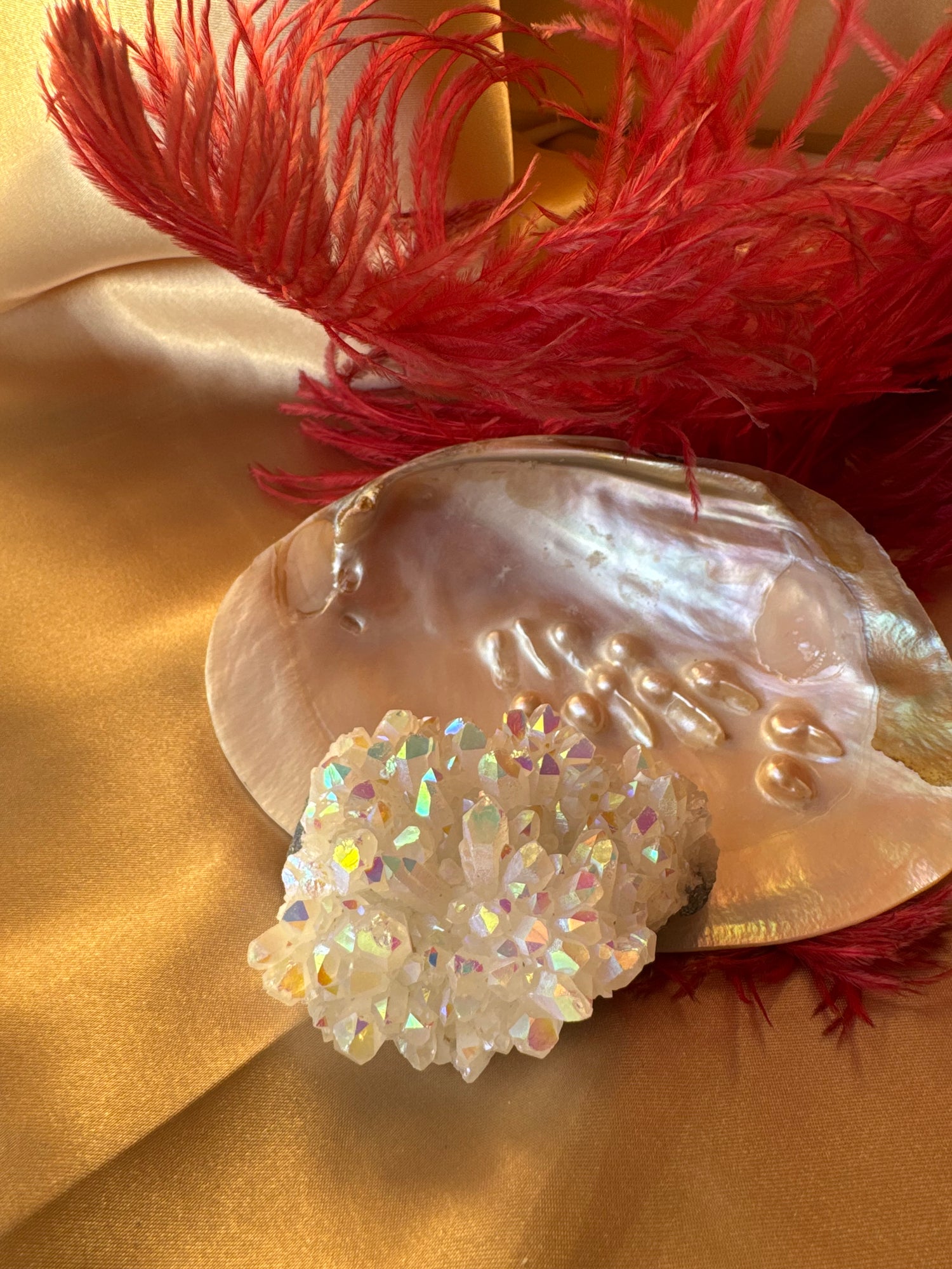 Aura Melek Kuvars İşlenmemiş Parça (Büyük Boy)