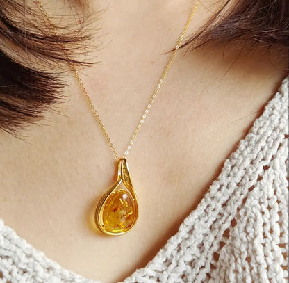 Baltık Kehribar Kolye